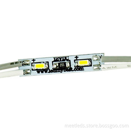Resin LED Module, 24 x 5mm 12V 0.36W Two Single Chip SMD3014
